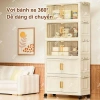 STON Tủ Nhựa Đựng Đồ Gấp Gọn Bánh Xe, Chống Bụi Côn Trùng, Giá 249k 5