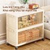 STON Tủ Nhựa Đựng Đồ Gấp Gọn Bánh Xe, Chống Bụi Côn Trùng, Giá 249k 7