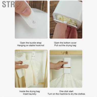 Str Máy sấy quần áo thu nhỏ di động Str-VN Yosoo - Tiết kiệm không gian, dùng cho du lịch & nhà