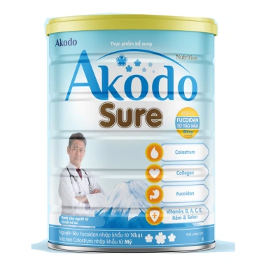 Sữa Akodo Sure 900gr – Dinh dưỡng cho người cao tuổi ăn kém, hỗ trợ phục hồi sau bệnh, giảm giá 22% chỉ 679.000₫