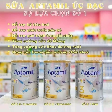 Sữa Aptamil Úc 900g - Phát Triển Trí Não, Dễ Tiêu Hoá | Giảm 15% Tại Mẹ Bỏng Baby&CARE 3 Sữa Aptamil Úc 900g - Phát Triển Trí Não, Dễ Tiêu Hoá | Giảm 15% Tại Mẹ Bỏng Baby&CARE 3