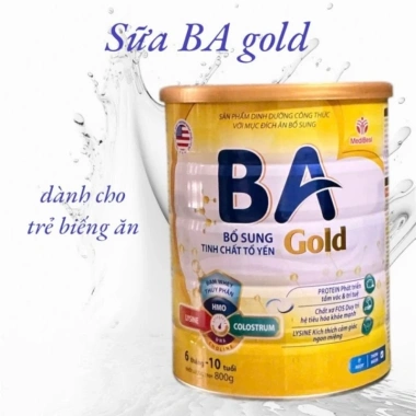 Sữa BA Gold 800g HSD mới - Dinh dưỡng cho trẻ biếng ăn, chậm lớn, giảm còn 445k