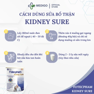 Sữa Bổ Thận Kidney Sure 400g - Dinh Dưỡng Hỗ Trợ Thận, Giá Ưu Đãi 242.771 VND