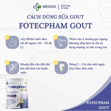 Sữa Bột Dinh Dưỡng Cho Người Lớn - Giải Pháp Gout Fotecpham, Giá 300.600₫