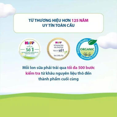 Sữa bột HiPP Organic Combiotic 800g - Hỗ trợ tiêu hoá, tăng chiều cao bé - 979.200đ 4 Sữa bột HiPP Organic Combiotic 800g - Hỗ trợ tiêu hoá, tăng chiều cao bé - 979.200đ 4