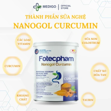 Sữa Bột Nghệ Fotecpham Nanogol Curcumin - Giảm Đau Dạ Dày, Tá Tràng, Tiểu Đường, Giá 300.500 VND (Giảm 20%)