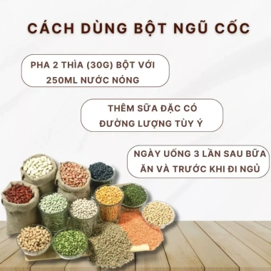 Sữa bột ngũ cốc DINH DƯỠNG Hoa Lâm giảm cân, hỗ trợ người già, ăn chay, chỉ 289.000 VND 6