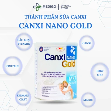 Sữa Canxi Nano Gold - Hỗ Trợ Xương Khớp, Ngăn Loãng Xương, Người Già, 330k