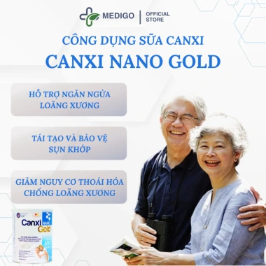 Sữa Canxi Nano Gold - Hỗ Trợ Xương Khớp, Ngăn Loãng Xương, Người Già, 330k