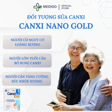 Sữa Canxi Nano Gold - Hỗ Trợ Xương Khớp, Ngăn Loãng Xương, Người Già, 330k