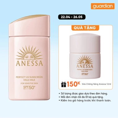 Sữa Chống Nắng Anessa Perfect UV Sunscreen Mild Milk SPF50+ PA++++ 60ml Giá chỉ 527.000₫