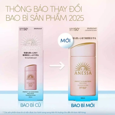 Sữa Chống Nắng Anessa Perfect UV Sunscreen Mild Milk SPF50+ PA++++ 60ml Giá chỉ 527.000₫