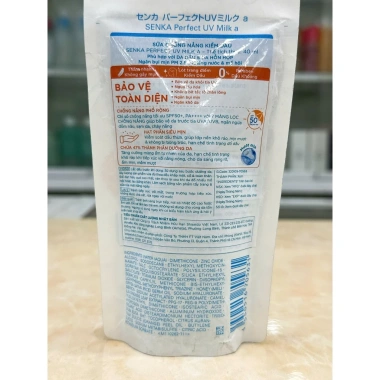 Sữa Chống Nắng Kiềm Dầu Senka Perfect UV Milk SPF50 PA++++ 40ml - Giá chỉ 155.000 (giảm 35.650), bảo vệ da suốt ngày