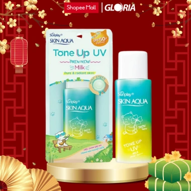 Sữa chống nắng kiềm dầu Sunplay Skin Aqua Tone Up UV Milk 50g - Giá 199k, nâng tông