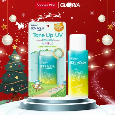 Sữa chống nắng kiềm dầu Sunplay Skin Aqua Tone Up UV Milk 50g - Giá 199k, nâng tông