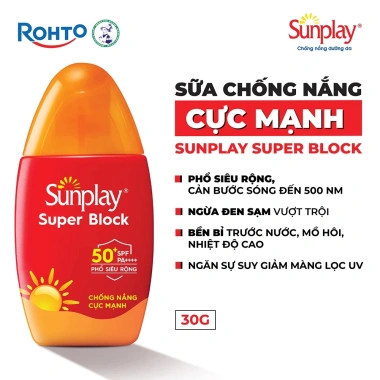 Sữa Chống Nắng Sunplay Super Block SPF50 PA++++ Bảo Vệ Vượt Trội - Giá 115.000đ 7