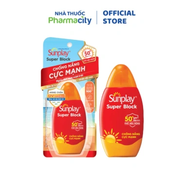 Sữa Chống Nắng SUNPLAY Super Block SPF50+ PA++++ Da Mặt Toàn Thân 70g 221k 2