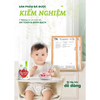 Sữa chua sấy lạnh Mămmy viên tròn 20g - Chống hóc, phù hợp bé 6 tháng, vị táo, dâu, chuối, giảm giá 89.000 VND 5