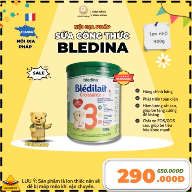 Sữa Công Thức Bledilait Pháp 400g tem phụ đầy đủ MC852 - Giá 128.000₫, giảm 21%
