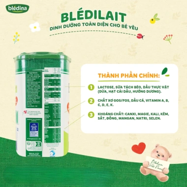 Sữa Công Thức Bledilait Pháp 400g tem phụ đầy đủ MC852 - Giá 128.000₫, giảm 21% 6 Sữa Công Thức Bledilait Pháp 400g tem phụ đầy đủ MC852 - Giá 128.000₫, giảm 21% 6