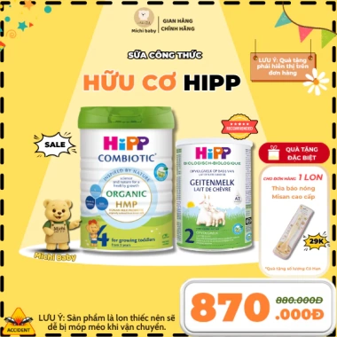 Sữa công thức HiPP Dê Đạm A2, Bò Organic - Michi Baby MC649 giá ưu đãi 680.000₫ 2 Sữa công thức HiPP Dê Đạm A2, Bò Organic - Michi Baby MC649 giá ưu đãi 680.000₫ 2