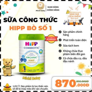 Sữa công thức HiPP Dê Đạm A2, Bò Organic - Michi Baby MC649 giá ưu đãi 680.000₫ 7 Sữa công thức HiPP Dê Đạm A2, Bò Organic - Michi Baby MC649 giá ưu đãi 680.000₫ 7