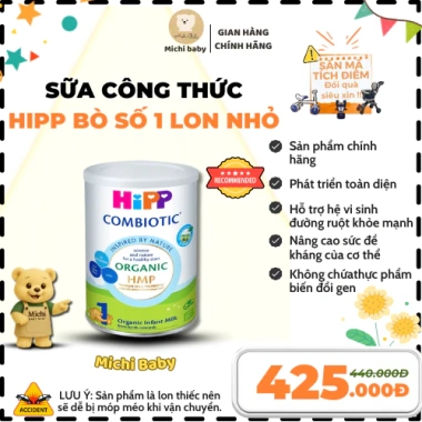 Sữa công thức HiPP Dê Đạm A2, Bò Organic - Michi Baby MC649 giá ưu đãi 680.000₫ 13 Sữa công thức HiPP Dê Đạm A2, Bò Organic - Michi Baby MC649 giá ưu đãi 680.000₫ 13