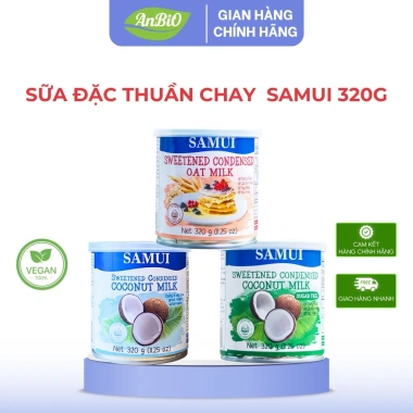 Sữa đặc thuần chay Samui, đường hoặc không, yến mạch, thơm ngon, tốt cho sức khỏe