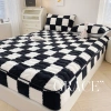 Sữa đậu nành cotton 2.024 Đầu giường đơn trơn kèm nhung che bụi Vỏ bảo vệ nệm Simmons giảm 20%