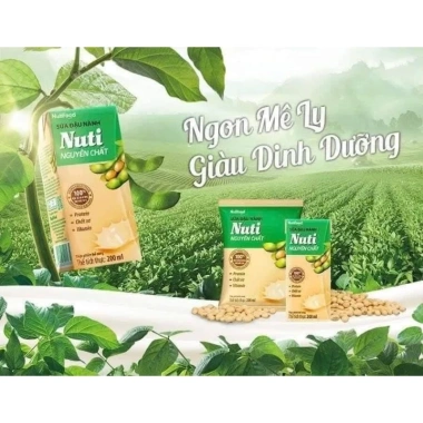 Sữa Đậu Nành Nutifood Nguyên Chất 36 Hộp 200ml - Giá 190.000 giảm 21%