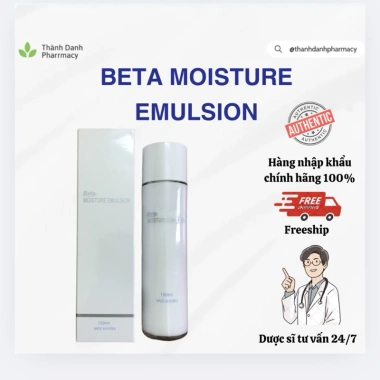 Sữa dưỡng ẩm Beta Moisture Emulsion 150ml - Dưỡng ẩm sâu, kiểm soát dầu, giảm mụn cho da nhạy cảm - Giá ưu đãi 350.000 VND