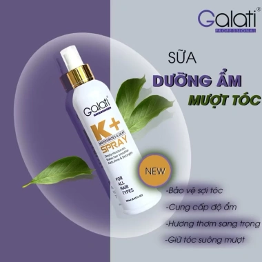 Sữa dưỡng ẩm mượt tóc GALATI 250ml - Xịt dưỡng tóc khô, hư tổn, giảm giá 99.000đ 9 Sữa dưỡng ẩm mượt tóc GALATI 250ml - Xịt dưỡng tóc khô, hư tổn, giảm giá 99.000đ 9