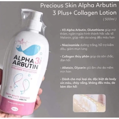 Sữa dưỡng thể Alpha Arbutin Collagen 3+ Plus 500ml - Trắng da, giảm giá 135k 6