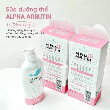 Sữa dưỡng thể Alpha Arbutin Collagen 3+ Plus 500ml - Trắng da, giảm giá 135k 9
