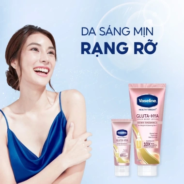 Sữa dưỡng thể ban đêm Vaseline Gluta-Hya Serum Burst Lotion Dewy Radiance – Da trắng sáng, đều màu, 70ml/330ml, giảm còn 139.000đ 3