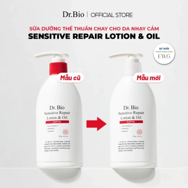 Sữa Dưỡng Thể & Dầu Dưỡng Ẩm Da Nhạy Cảm Mẹ Bé Dr. Bio Sensitive Repair 250g - Giá 450.000, Dưỡng ẩm, Phục hồi da 2