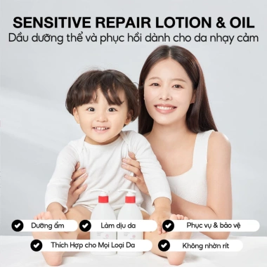 Sữa Dưỡng Thể & Dầu Dưỡng Ẩm Da Nhạy Cảm Mẹ Bé Dr. Bio Sensitive Repair 250g - Giá 450.000, Dưỡng ẩm, Phục hồi da 6