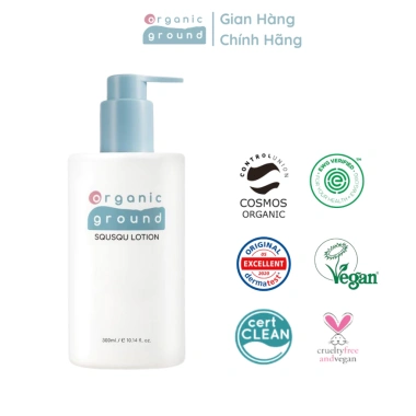 Sữa dưỡng thể Hữu cơ Organic Ground 300ml - Dưỡng ẩm sâu, da mềm mịn, dùng hàng ngày, giảm giá 18% Sữa dưỡng thể Hữu cơ Organic Ground 300ml - Dưỡng ẩm sâu, da mềm mịn, dùng hàng ngày, giảm giá 18%