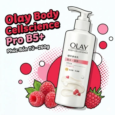 Sữa dưỡng thể Olay Body Cellscience Pro B5+ 260g - Dưỡng ẩm sâu, da mềm mịn, giảm nếp nhăn, giá chỉ 249k 5 Sữa dưỡng thể Olay Body Cellscience Pro B5+ 260g - Dưỡng ẩm sâu, da mềm mịn, giảm nếp nhăn, giá chỉ 249k 5
