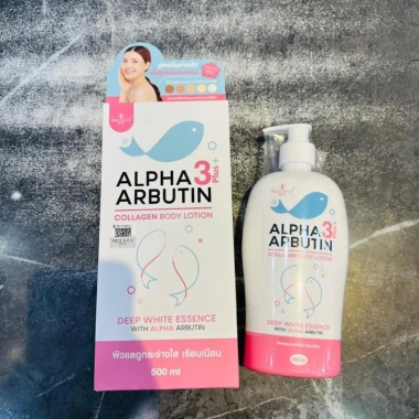 Sữa Dưỡng Thể Trắng Da Alpha Arbutin 3 Plus Collagen 500ml Dưỡng ẩm Làn Da Sáng Mịn Giá Ưu Đãi 168k BONGBIE SHOP