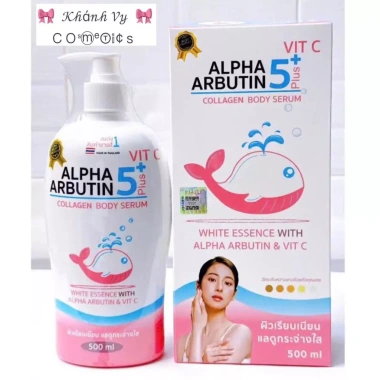 Sữa dưỡng thể trắng da Alpha Arbutin 5+ Vitamin C Collagen 500ml Thái Lan 60.000₫ 4