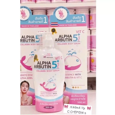 Sữa dưỡng thể trắng da Alpha Arbutin 5+ Vitamin C Collagen 500ml Thái Lan 60.000₫ 5