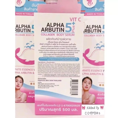 Sữa dưỡng thể trắng da Alpha Arbutin 5+ Vitamin C Collagen 500ml Thái Lan 60.000₫ 6