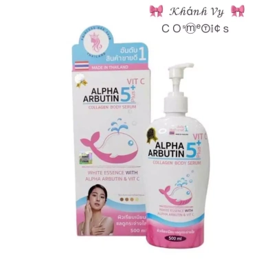 Sữa dưỡng thể trắng da Alpha Arbutin 5+ Vitamin C Collagen 500ml Thái Lan 60.000₫ 8