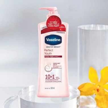 Sữa dưỡng thể Vaseline Healthy Bright Perfect Youth 100ml/350ml – Dưỡng ẩm, làm sáng da, giảm nếp nhăn, giá 129.000₫