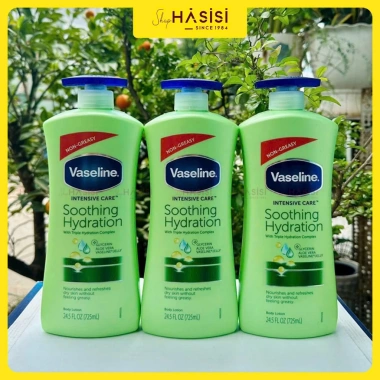 Sữa Dưỡng Thể VASELINE Intensive Care Aloe Soothe 725ml Xanh Lá - Dưỡng ẩm, làm dịu, giảm 23% chỉ 229.000đ