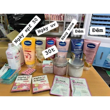 Sữa dưỡng thể Vaseline Thái Lan mix kích trắng Alpha Arbutin - dưỡng ẩm sâu, da sáng hồng, giá 210.000đ 9