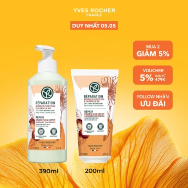 Sữa dưỡng thể Yves Rocher Repair 24h Dưỡng ẩm cho da rất khô - Giá chỉ 589.000₫