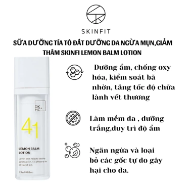 Sữa Dưỡng Tía Tô Đất Dưỡng Da Ngừa Mụn, Giảm Thâm Skinfi Lemon Balm Lotion - 350.000đ