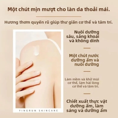 Sữa Dưỡng Trắng Da Toàn Thân Hương Thơm Lâu Dài - Dưỡng Ẩm, Loại Da Khô, Giá 201.476 VND